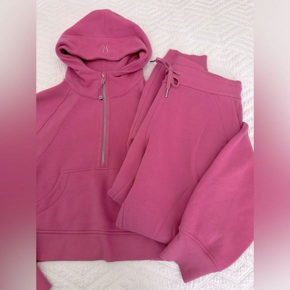 LULULEMON/Scuba Oversized 1/2 zipped Hoodie-Pink Blossom/XS/S - Picture 10 of 12